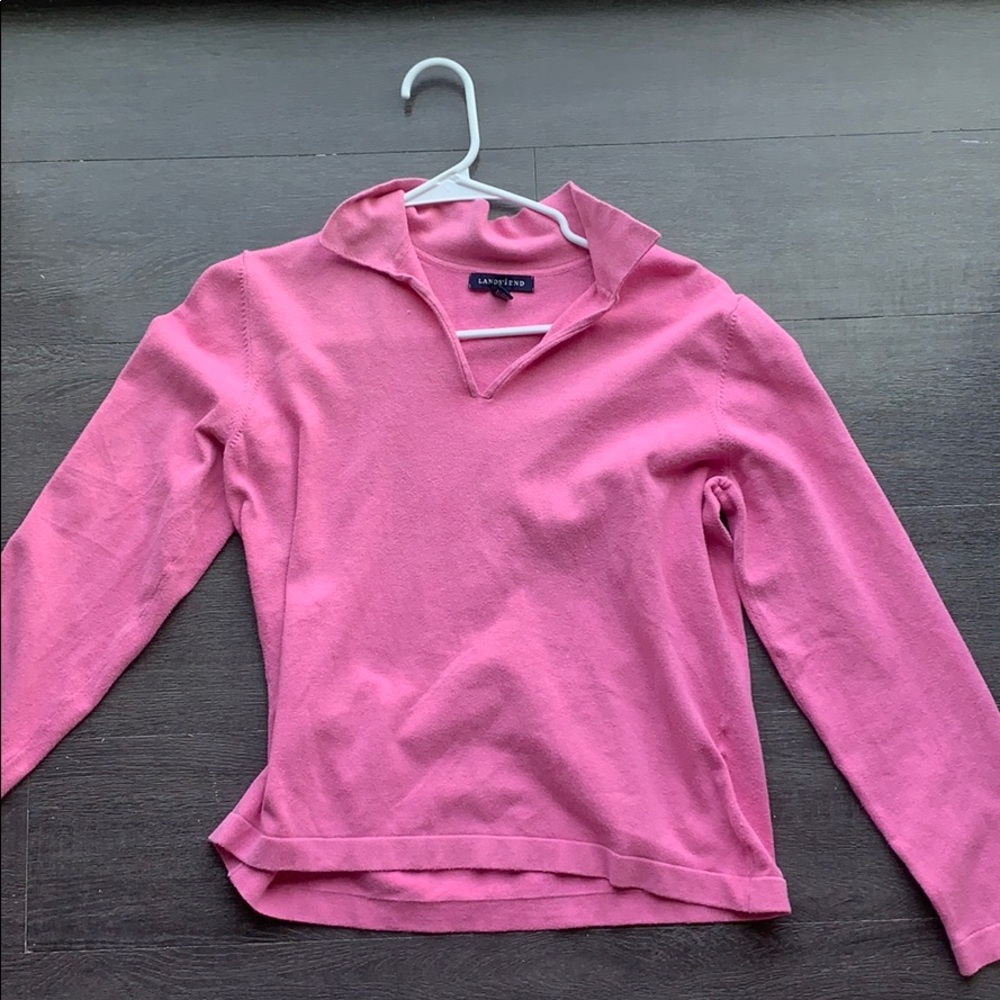 2000s Pink lands end Sweater